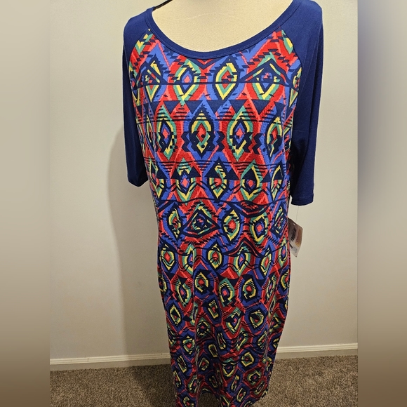 LuLaRoe Casual Stretchy Comfy Dress Size 3XL #W-402 - Picture 3 of 6